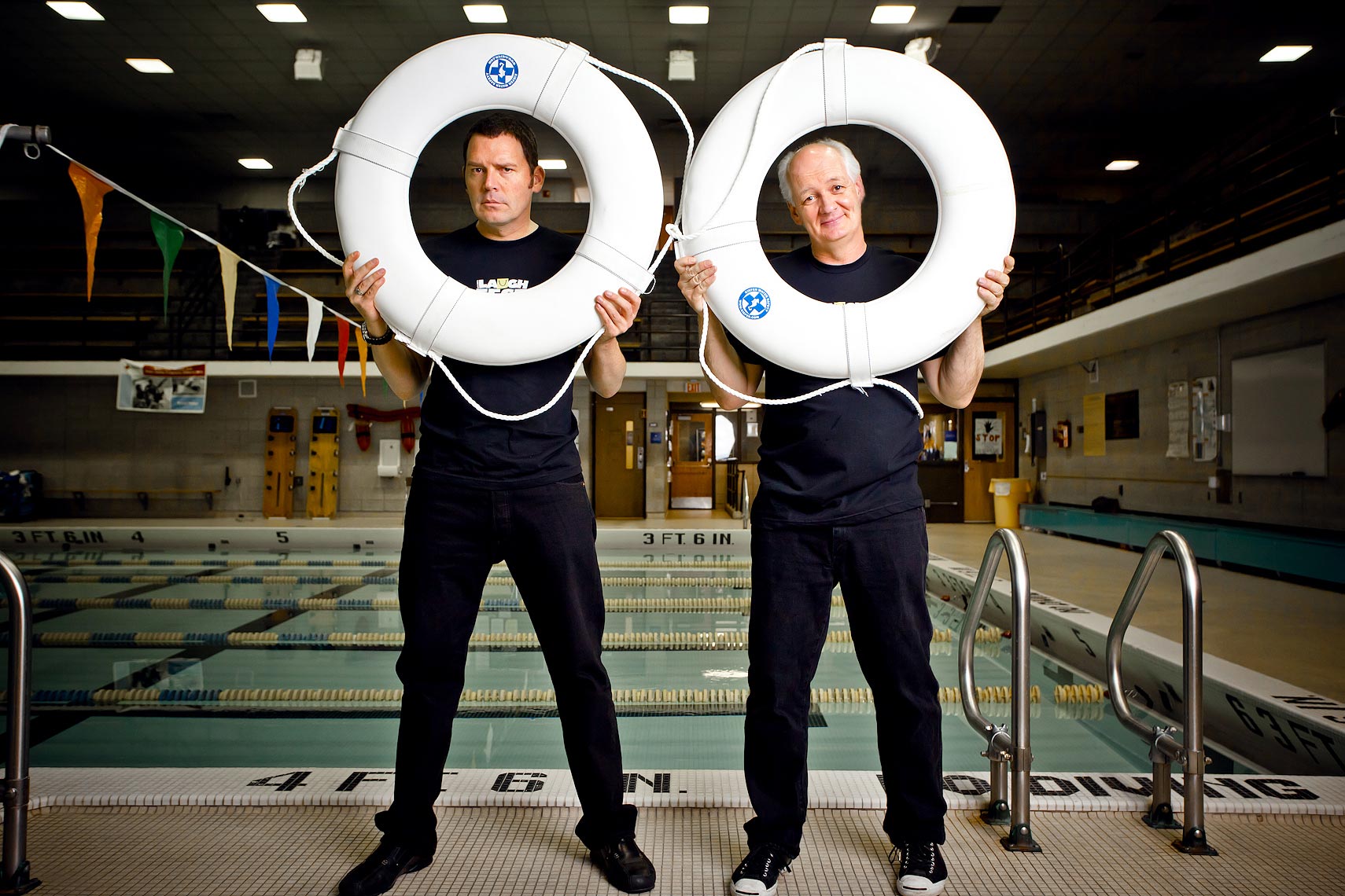 Brad Sherwood and Colin Mochrie 